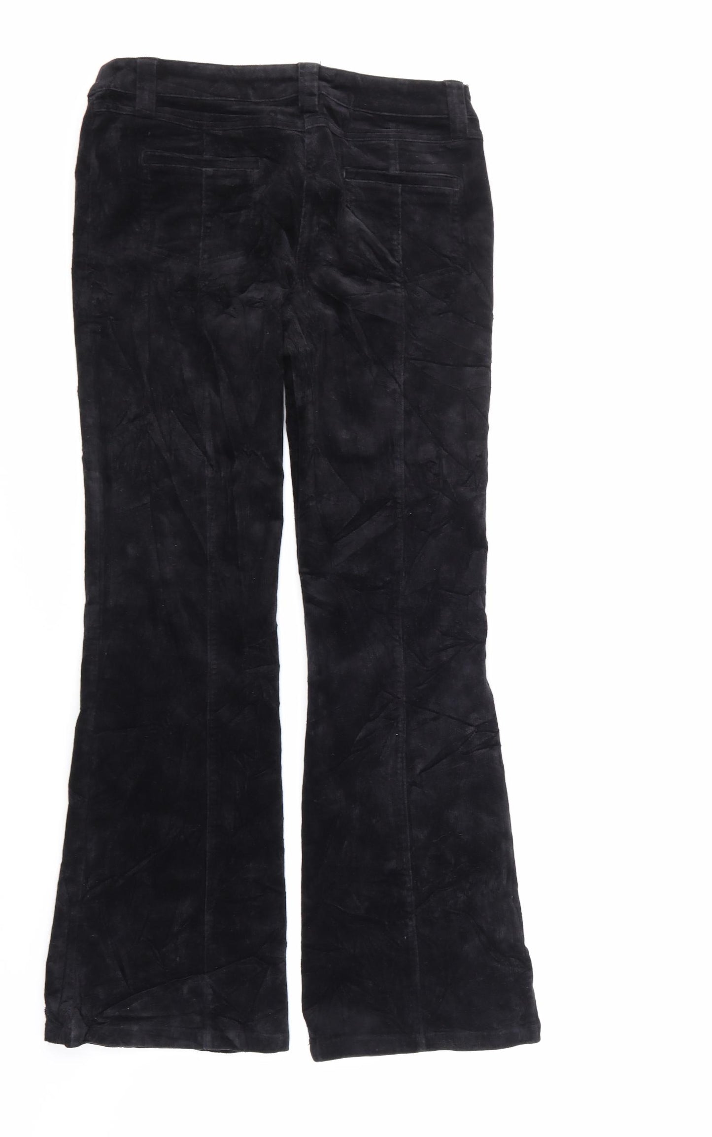 Dorothy Perkins Womens Black  Corduroy Bootcut Jeans Size 12 L31 in
