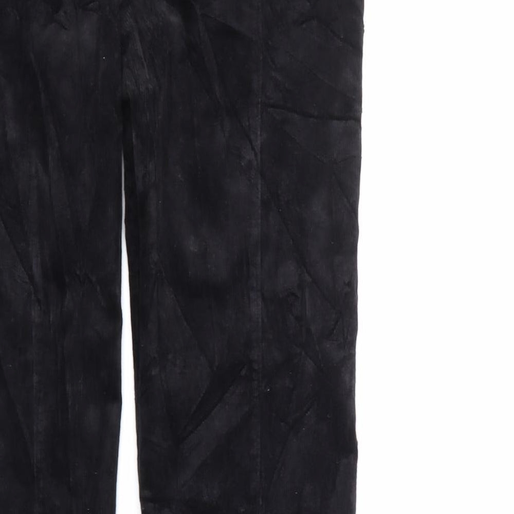Dorothy Perkins Womens Black  Corduroy Bootcut Jeans Size 12 L31 in