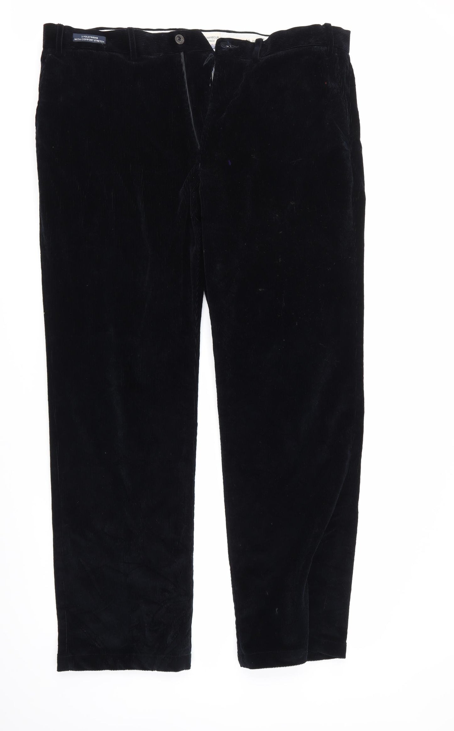 Blue Harbour Mens Blue  Corduroy Straight Jeans Size 40 L33 in