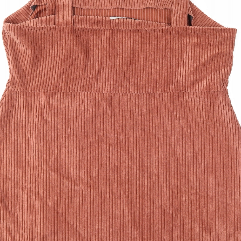 George Womens Brown  Corduroy Pinafore/Dungaree Dress  Size 16