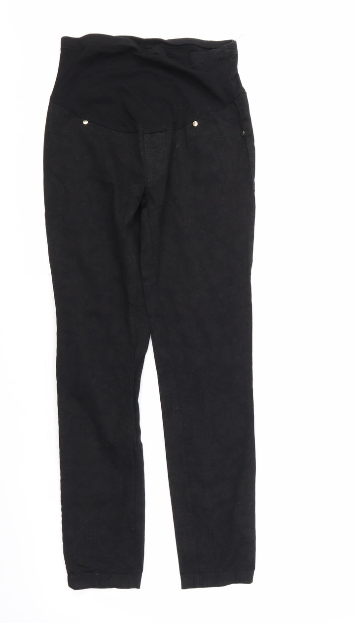 Alia Womens Black Paisley  Straight Jeans Size S L29 in