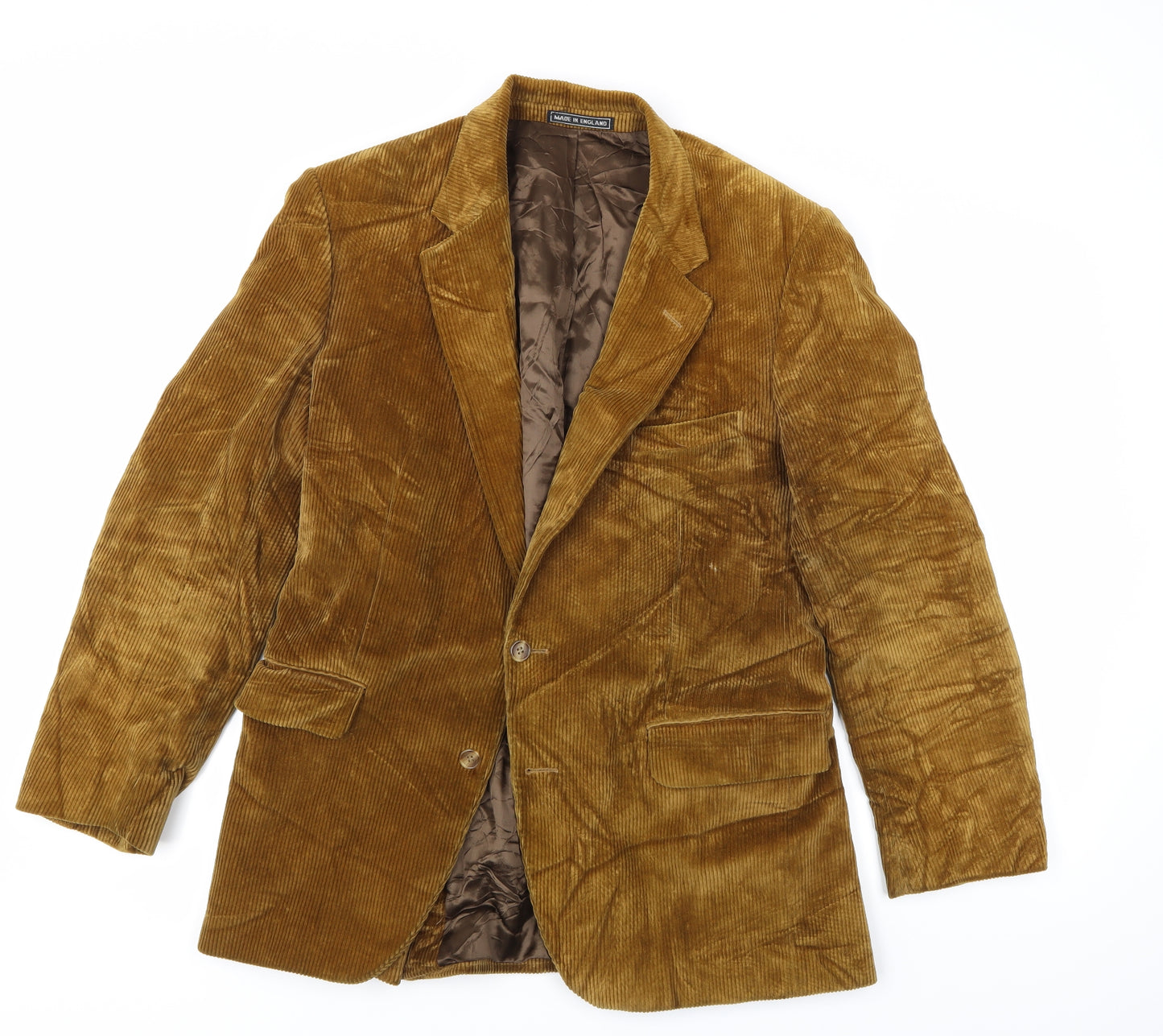 Preworn Mens Gold  Corduroy Jacket Sport Coat