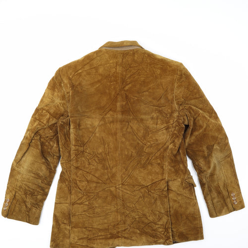 Preworn Mens Gold  Corduroy Jacket Sport Coat
