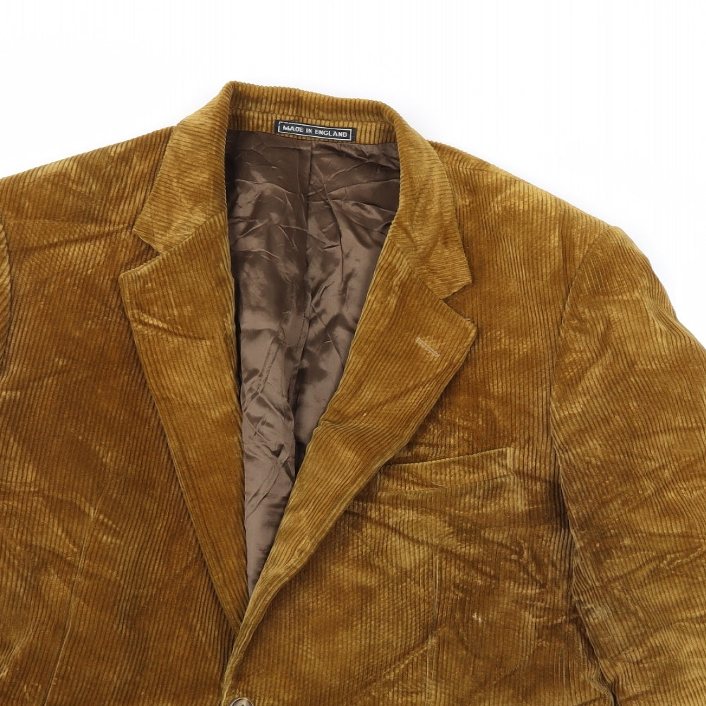 Preworn Mens Gold  Corduroy Jacket Sport Coat