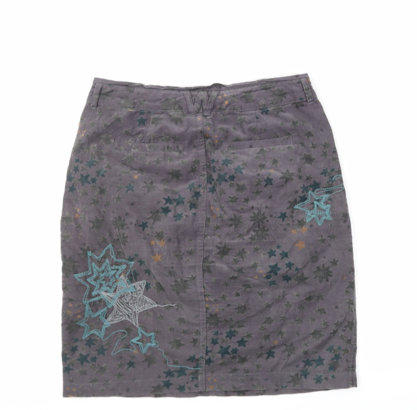 White Stuff Womens Multicoloured Polka Dot Corduroy Cargo Skirt Size 8