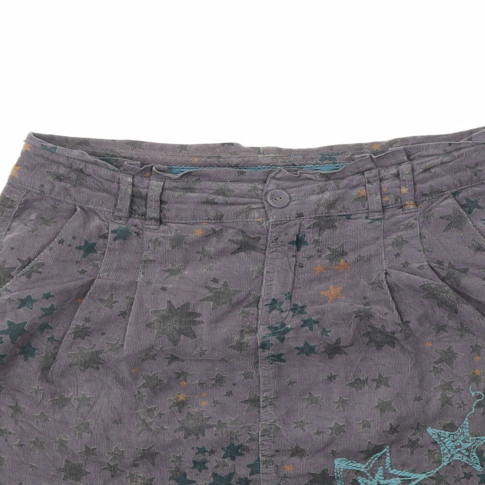 White Stuff Womens Multicoloured Polka Dot Corduroy Cargo Skirt Size 8