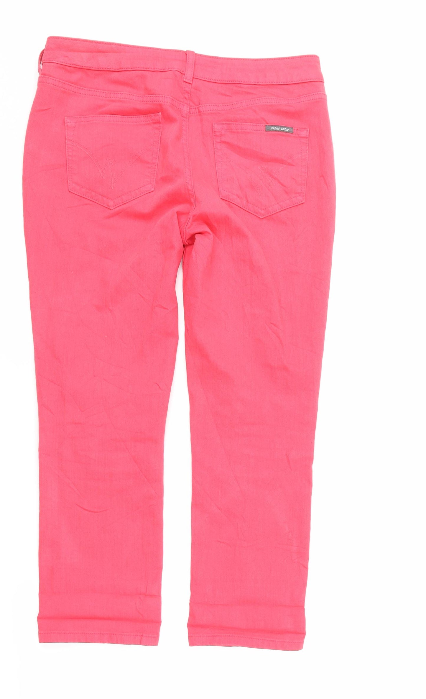 Preworn Womens Pink   Straight Jeans Size 10 L24 in