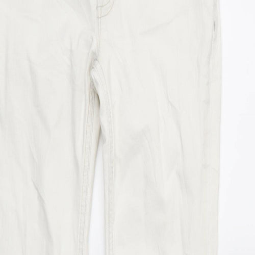 Limited Collection Womens White  Denim Straight Jeans Size 10 L28 in