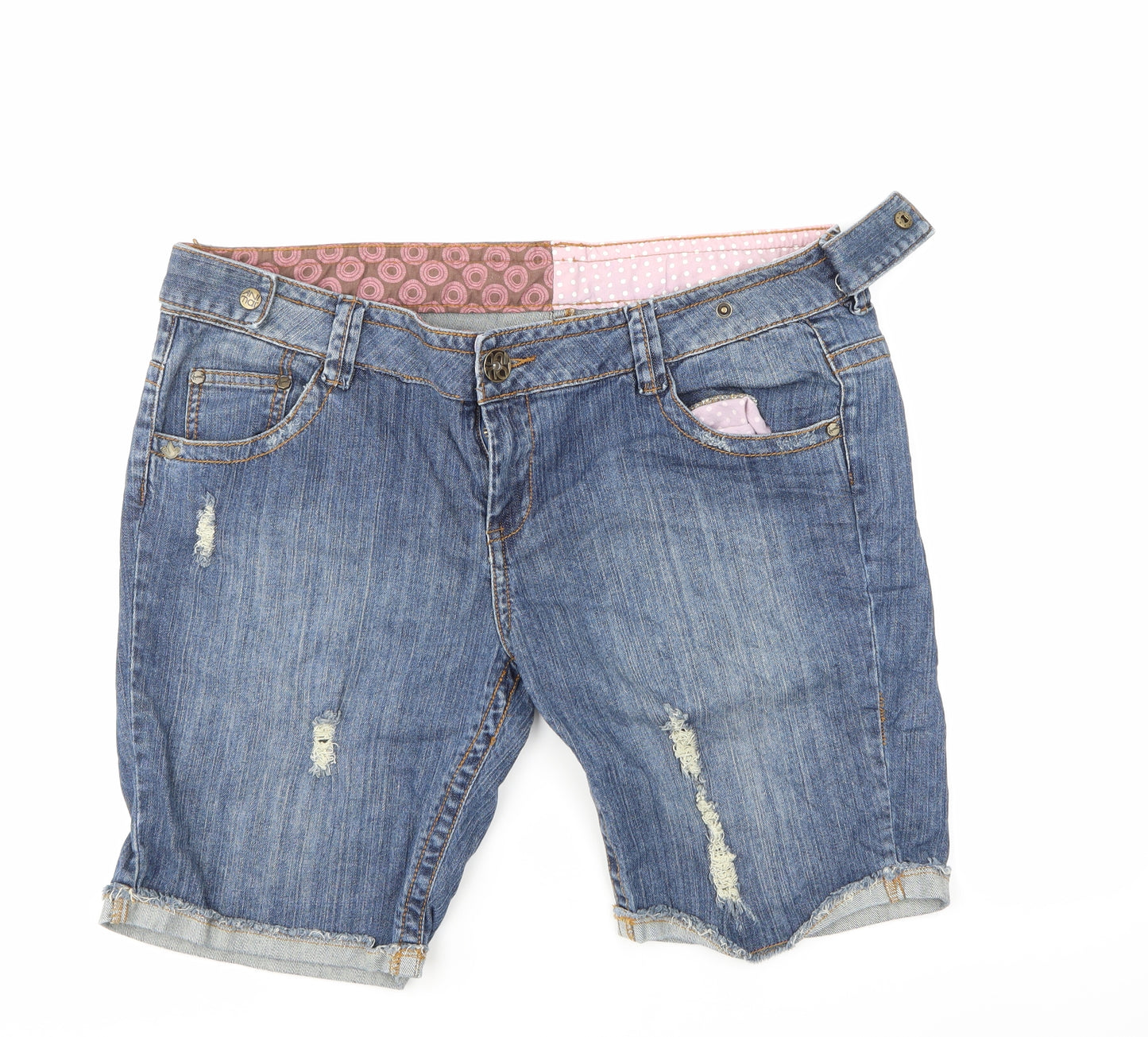 Animal Womens Blue  Denim Boyfriend Shorts