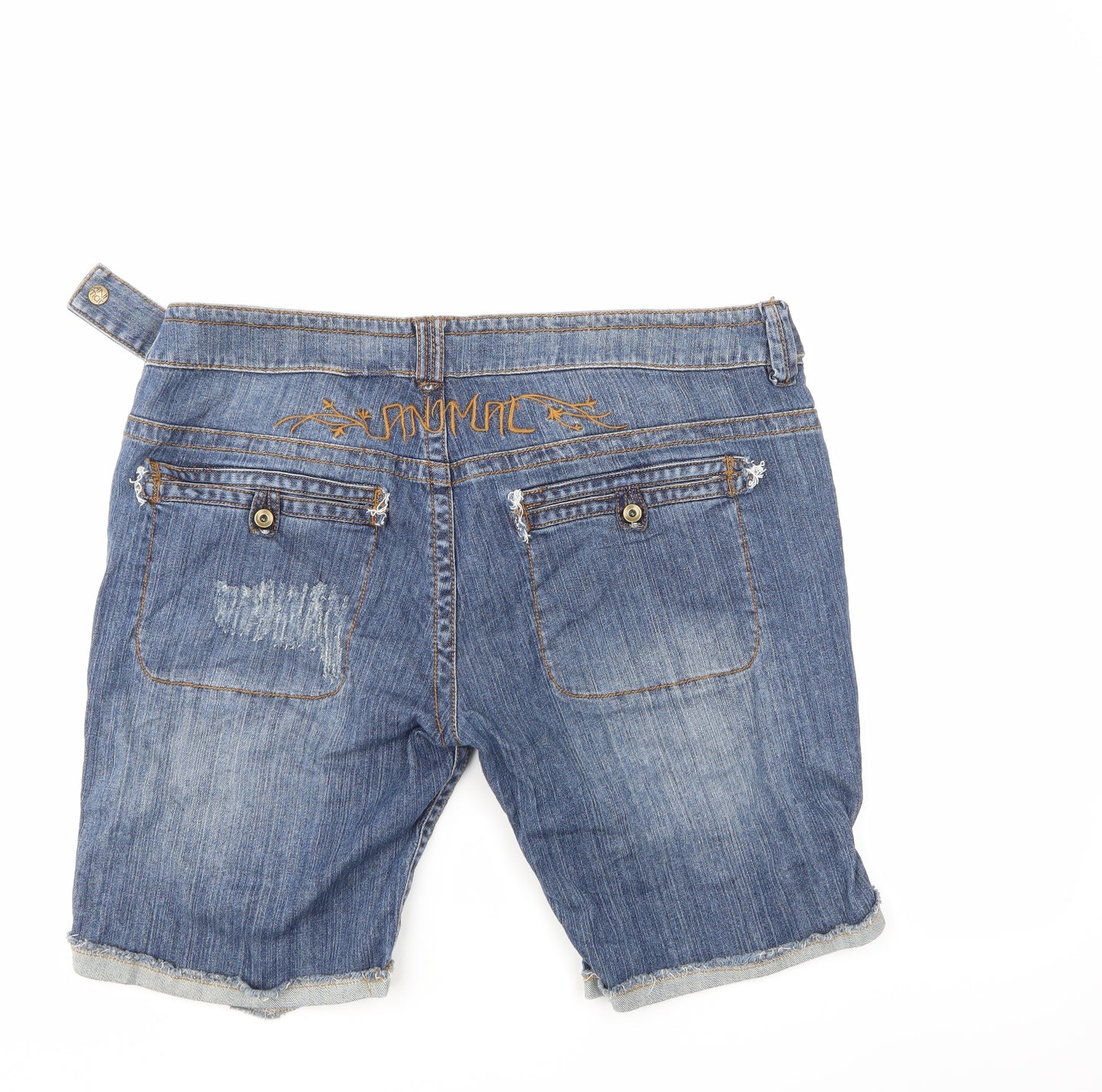 Animal Womens Blue  Denim Boyfriend Shorts