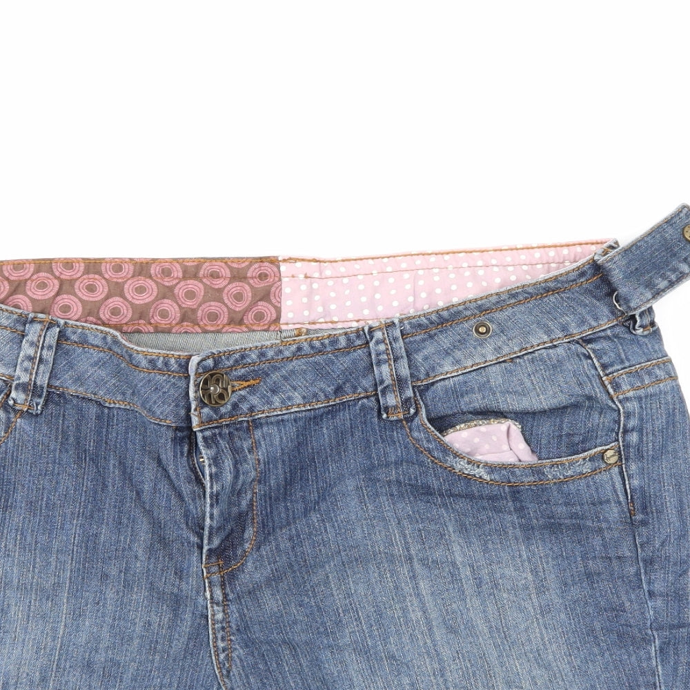Animal Womens Blue  Denim Boyfriend Shorts