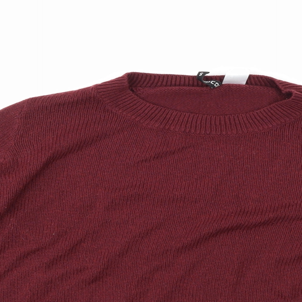 Divided Womens Purple   Pullover Jumper Size S