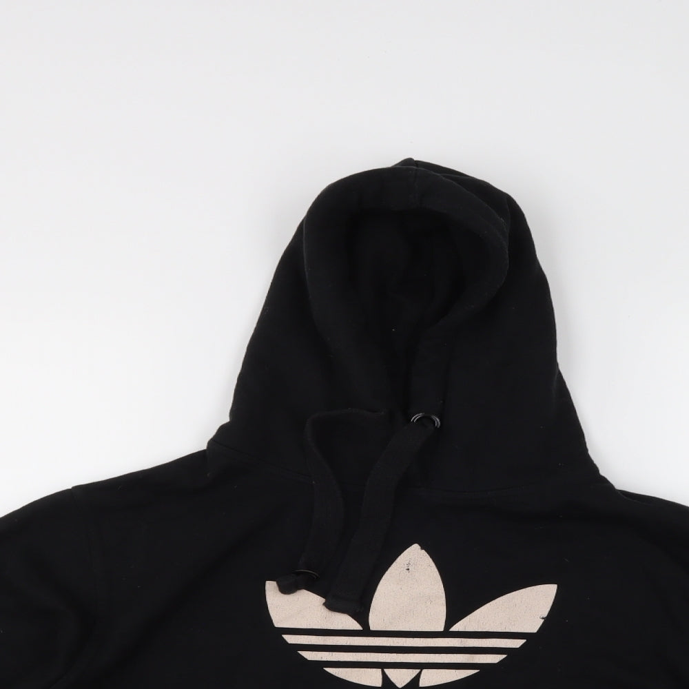 addidas Mens Black   Pullover Hoodie Size M