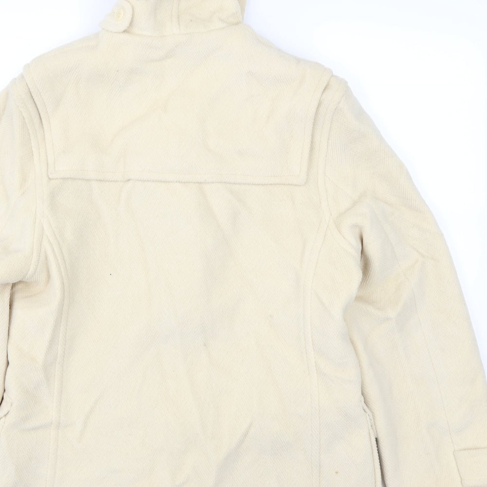 Aquascutum Womens Ivory   Parka Coat Size L