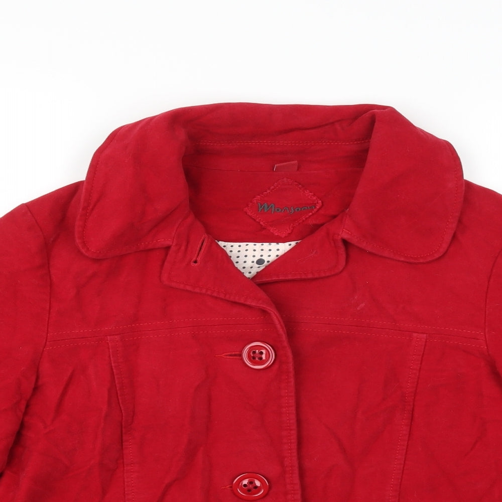 Monsoon Womens Red   Jacket Coat Size 12