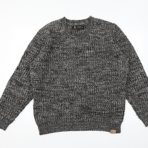 Label Lab Mens Grey   Pullover Jumper Size XL