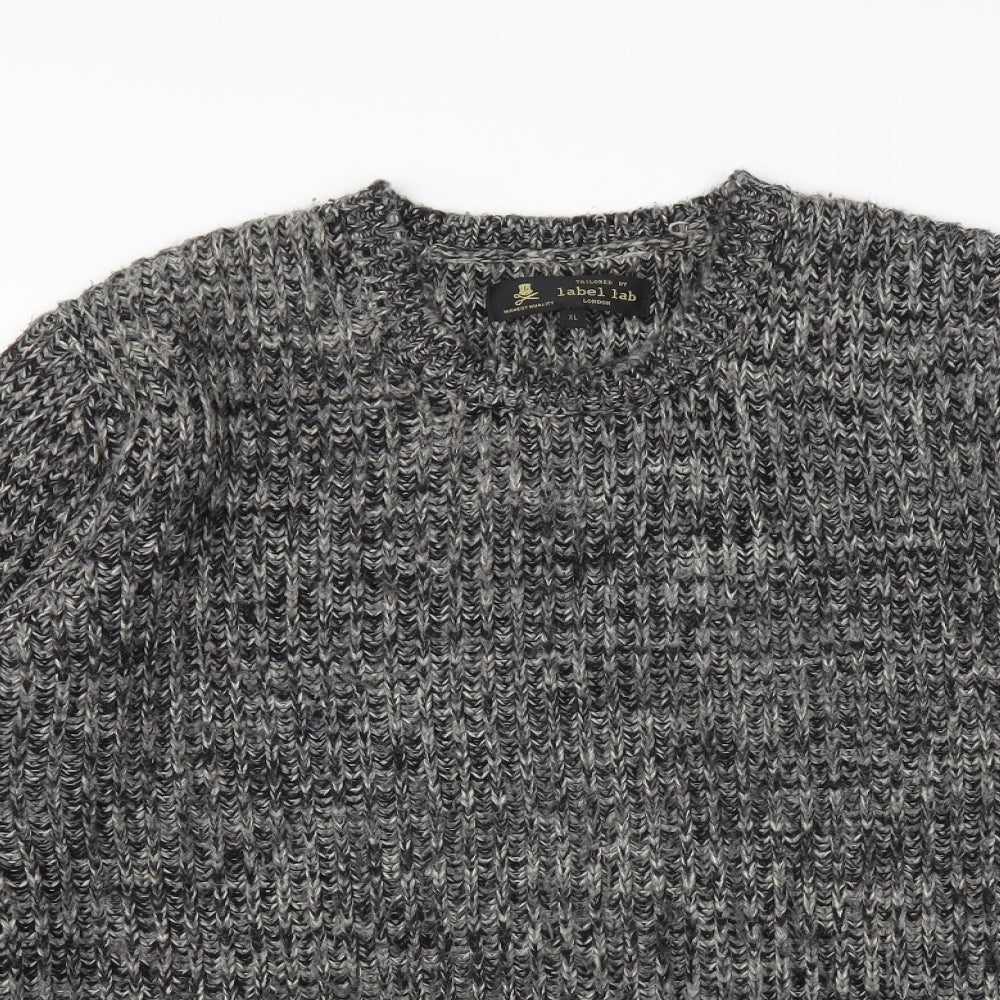 Label Lab Mens Grey   Pullover Jumper Size XL
