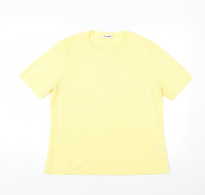 Damart Womens Yellow   Basic T-Shirt Size M