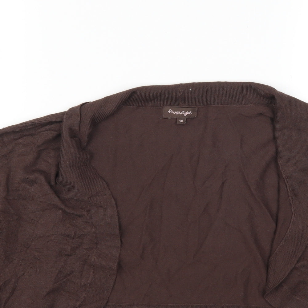 Phase Eight Womens Brown   Cardigan Jumper Size 16