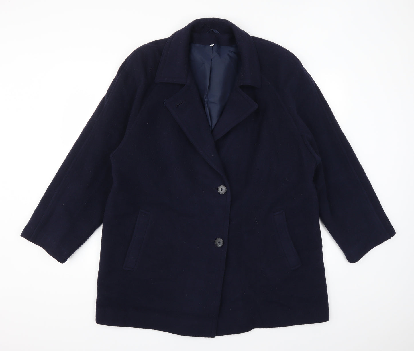 Preworn Womens Blue   Jacket Coat Size 16