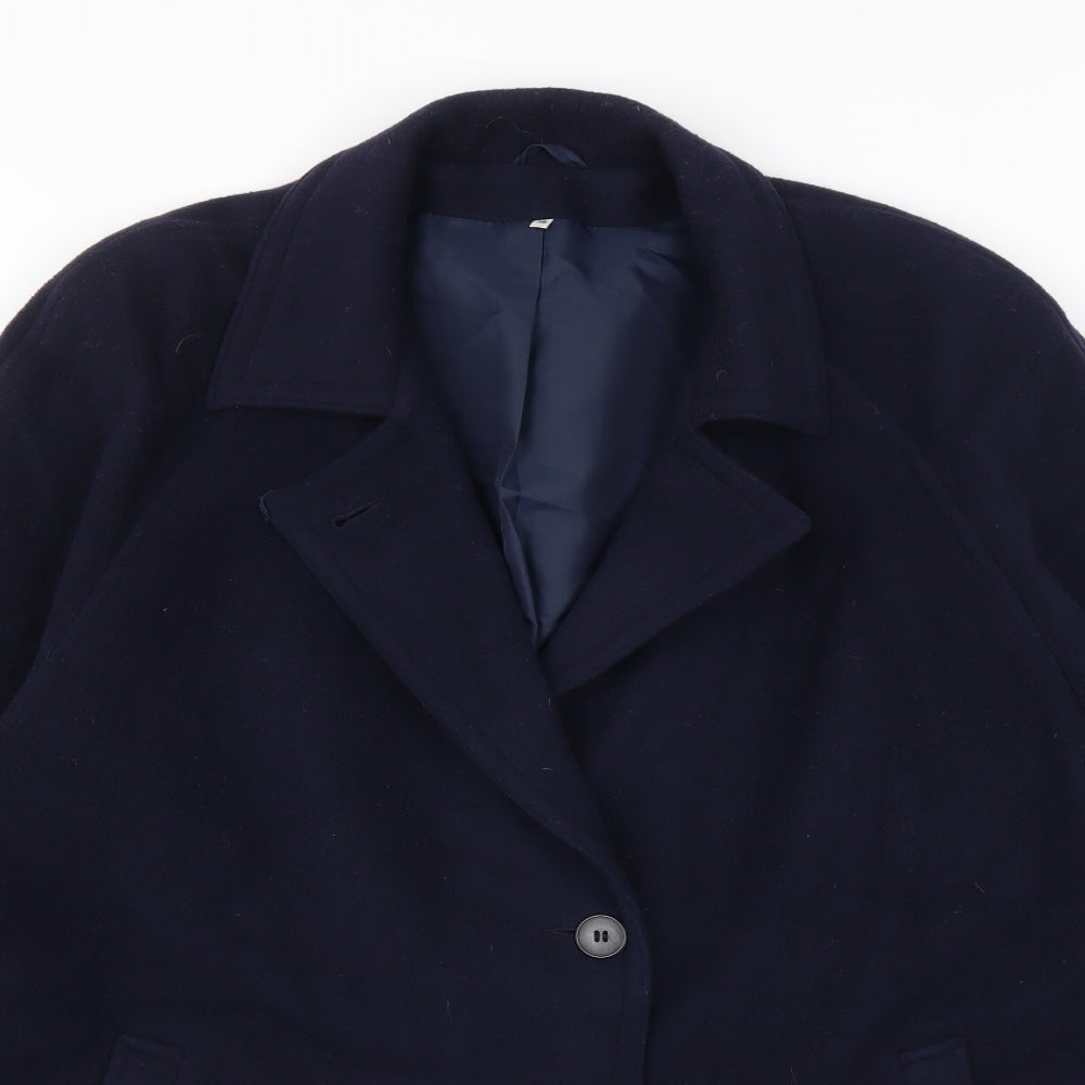 Preworn Womens Blue   Jacket Coat Size 16