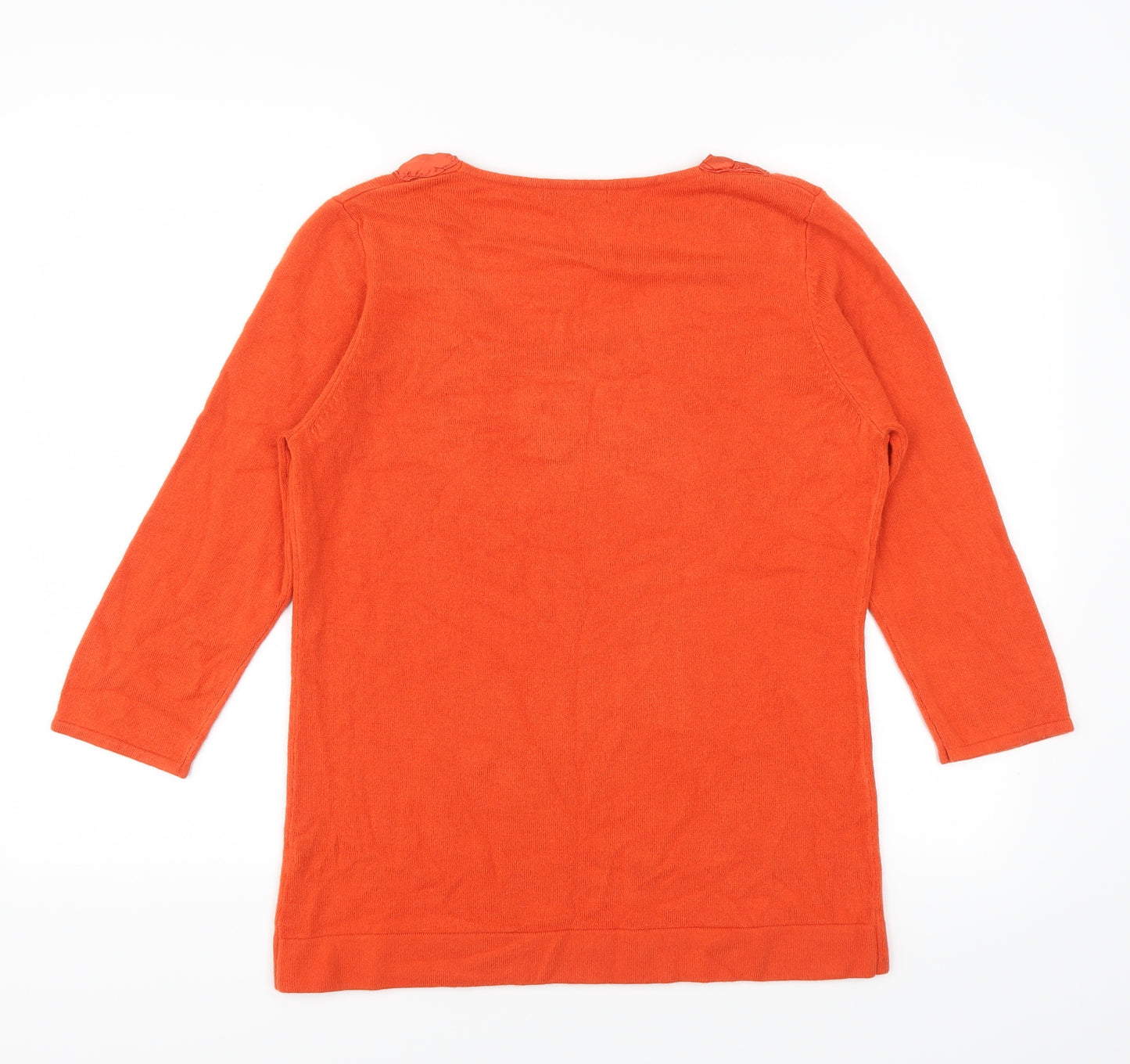 Per Una Womens Orange   Pullover Jumper Size 16