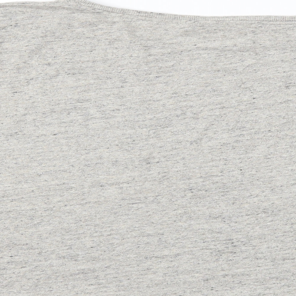 AllSaints Womens Grey   Cropped T-Shirt Size 10