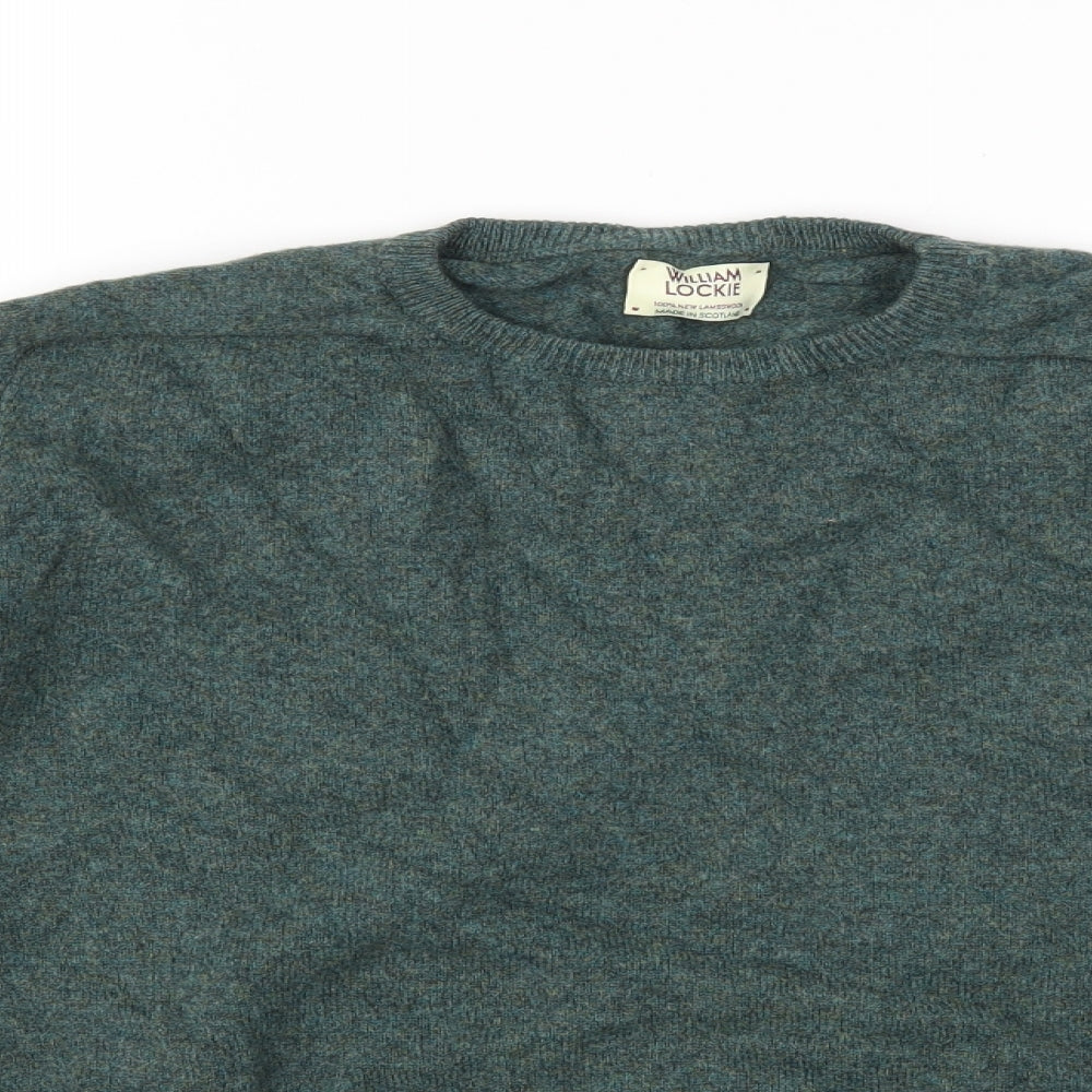 William Lockie Mens Green   Pullover Jumper One Size  - 40inch