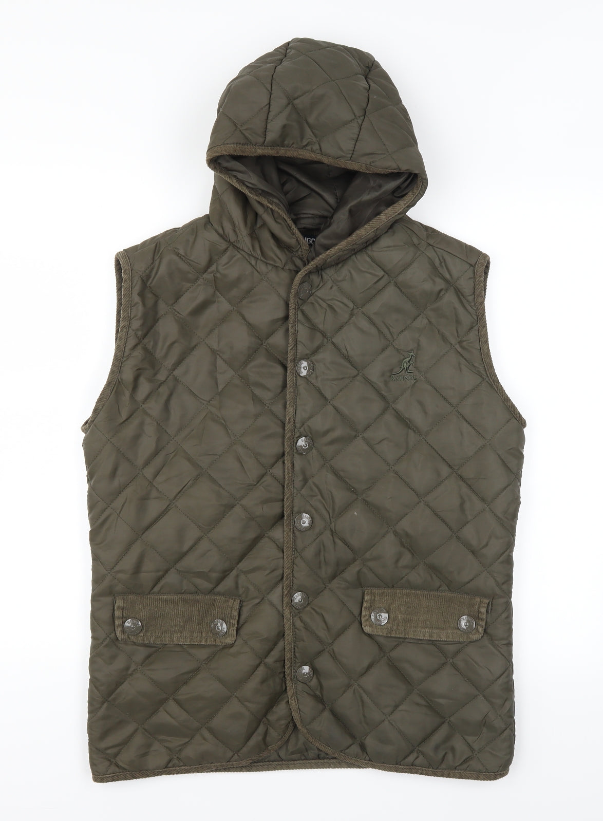 Kangol Mens Green   Gilet Waistcoat Size M