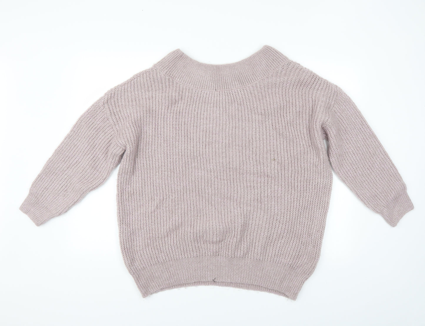 new look' Womens Purple   Henley Jumper Size M
