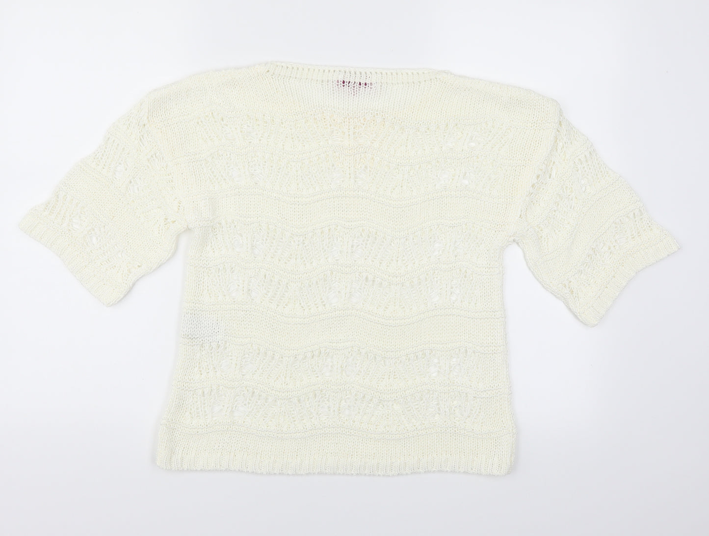 Per Una Womens Ivory   Pullover Jumper Size 10  - See Through