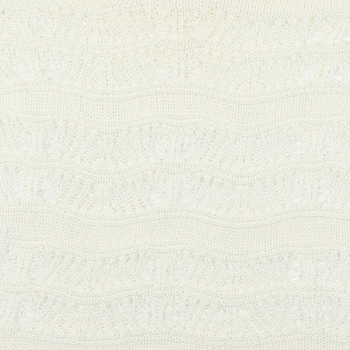 Per Una Womens Ivory   Pullover Jumper Size 10  - See Through