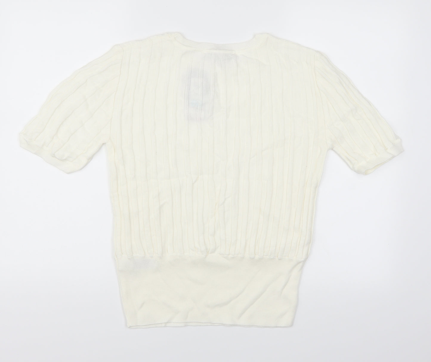 Marks and Spencer Womens Ivory   Pullover Jumper Size 14