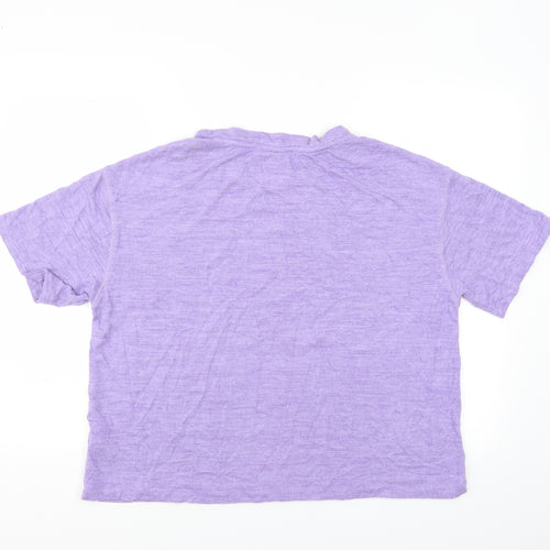 Marks and Spencer Womens Purple   Basic T-Shirt Size 16