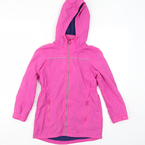 F&F Girls Pink   Windbreaker Jacket Size 9-10 Years