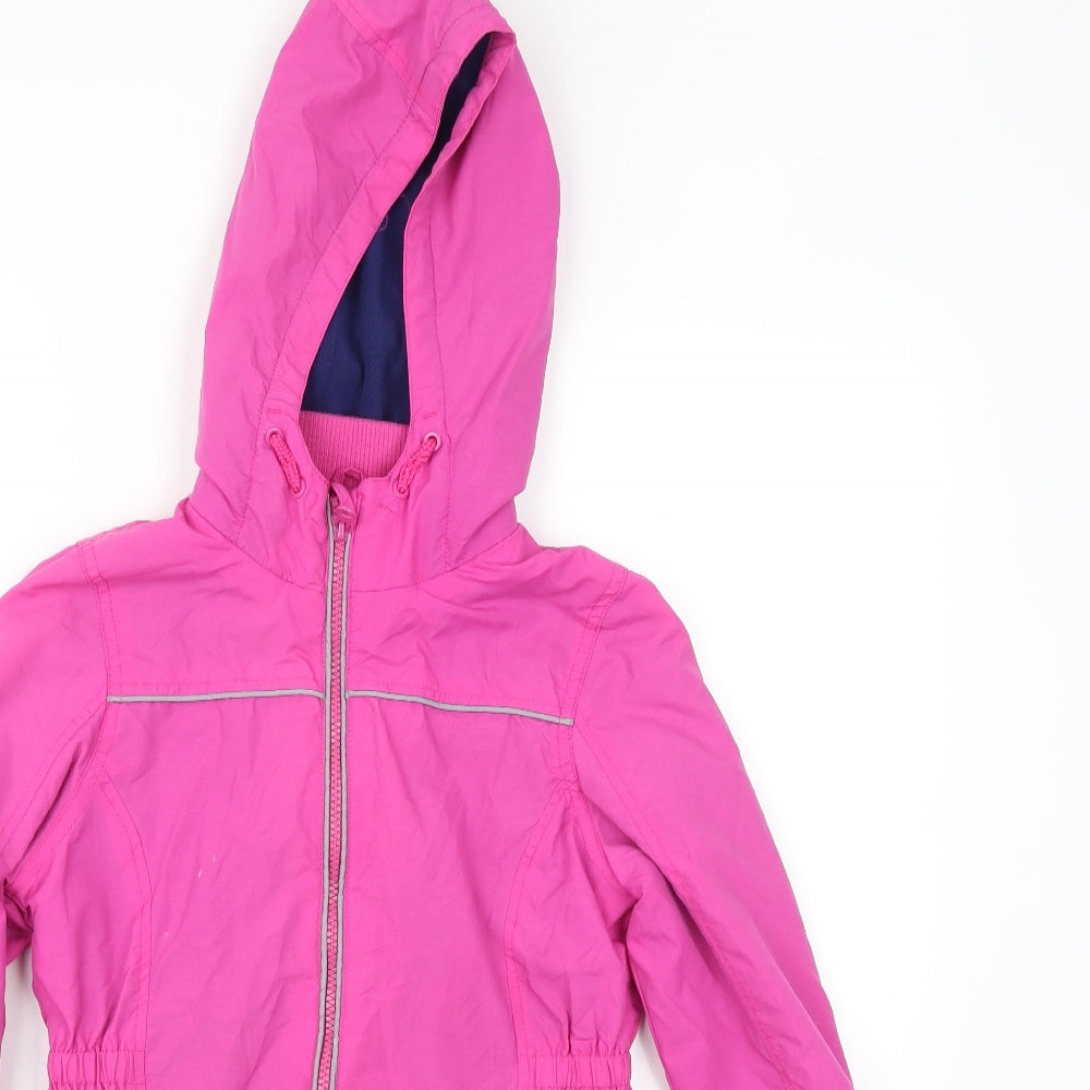 F&F Girls Pink   Windbreaker Jacket Size 9-10 Years