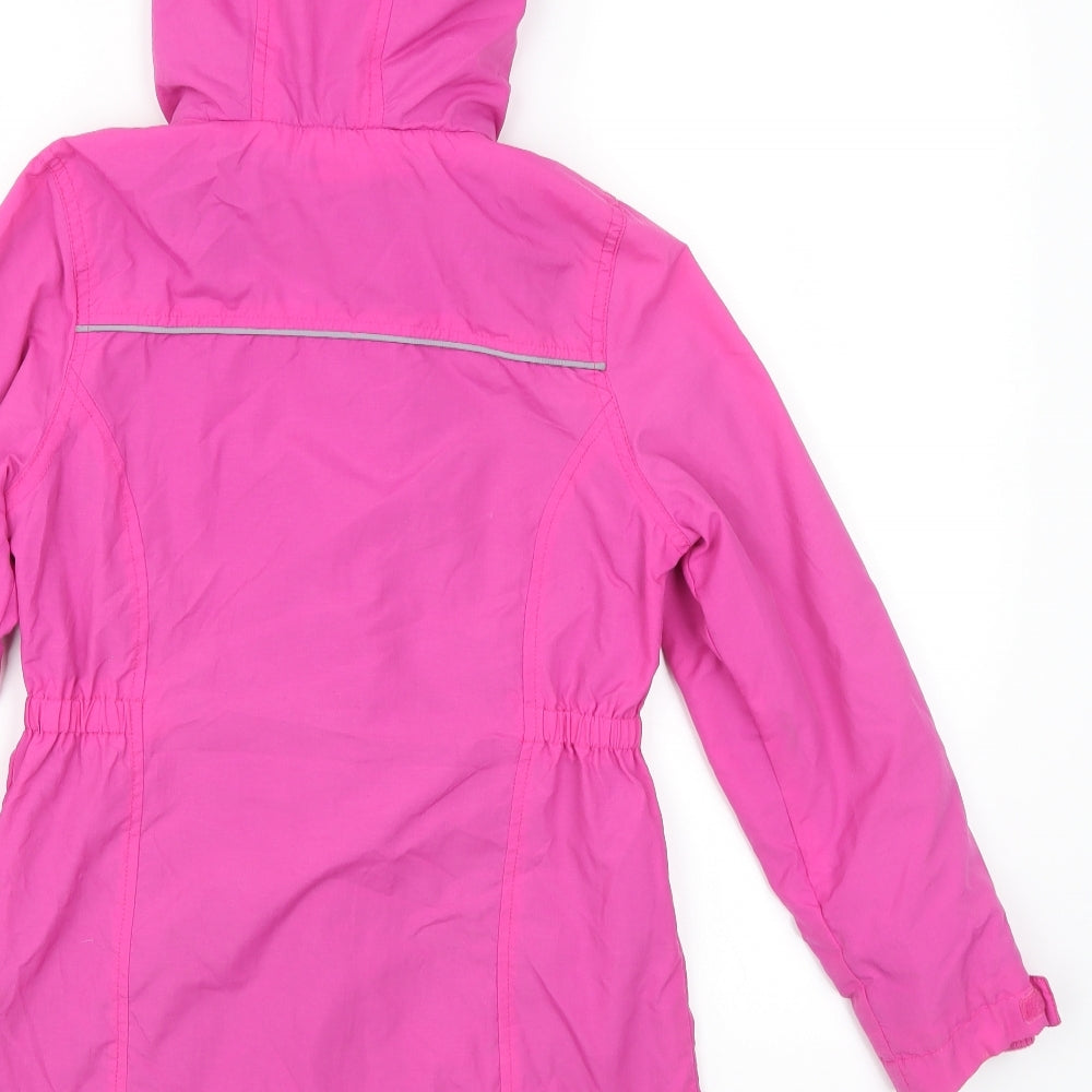 F&F Girls Pink   Windbreaker Jacket Size 9-10 Years