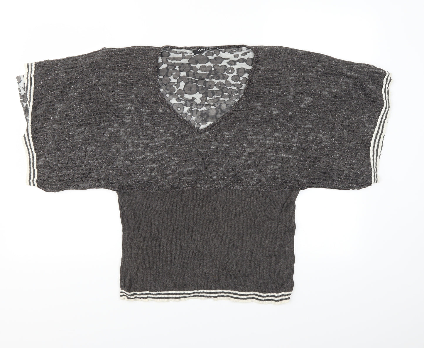 belly barley Womens Grey   Basic Blouse Size 16