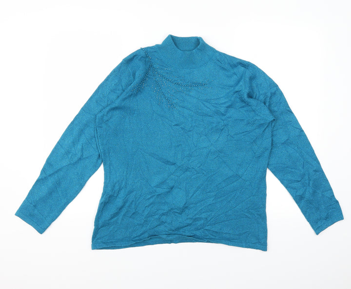 BM Womens Blue   Pullover Jumper Size M