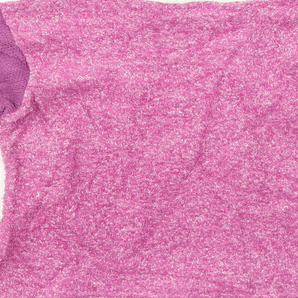 Preworn Girls Purple   Pullover Jumper Size 11 Years