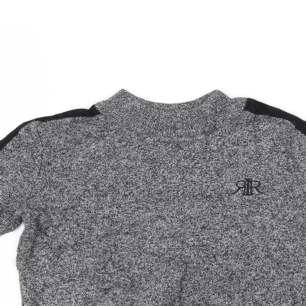 River Island Boys Grey   Pullover Jumper Size 5-6 Years