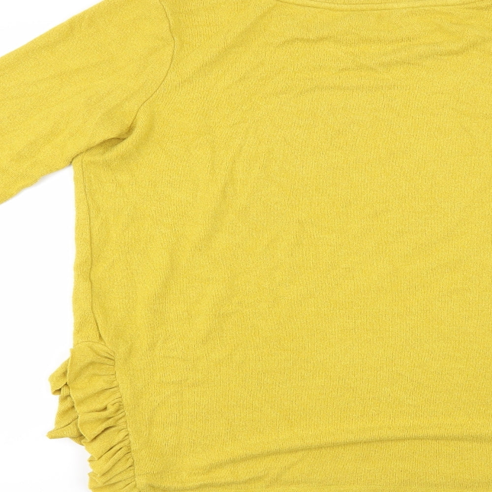NEXT Womens Yellow   Basic Blouse Size 10
