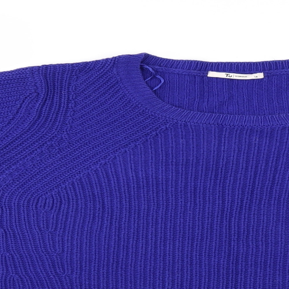 TU Womens Blue   Pullover Jumper Size 14
