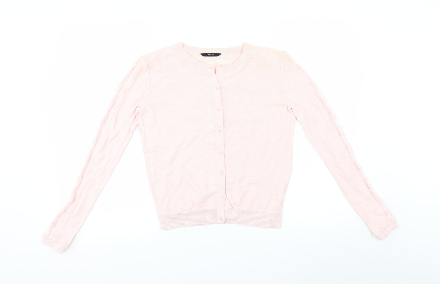 George Girls Pink   Cardigan Jumper Size 12-13 Years