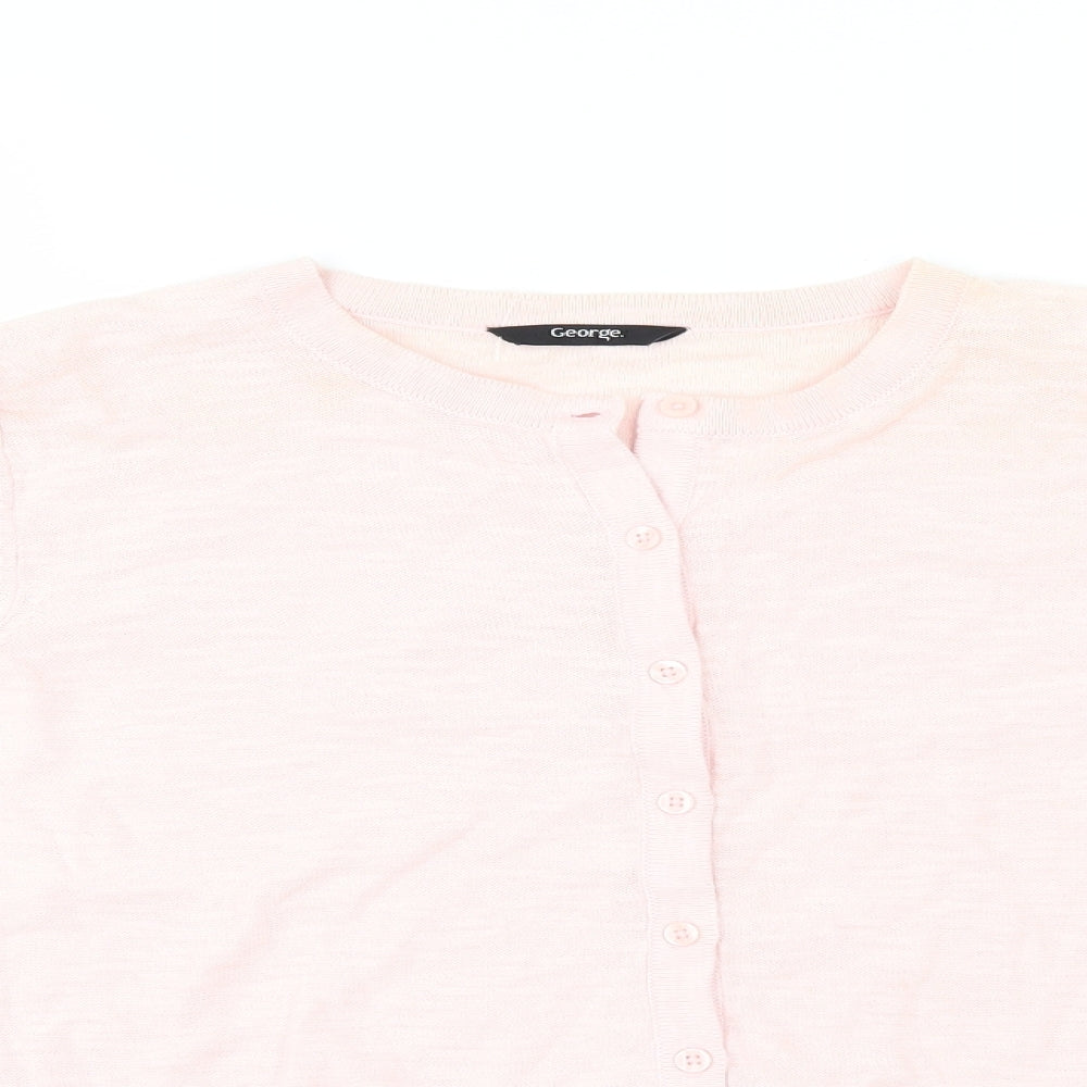 George Girls Pink   Cardigan Jumper Size 12-13 Years