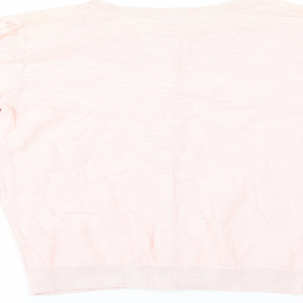 George Girls Pink   Cardigan Jumper Size 12-13 Years