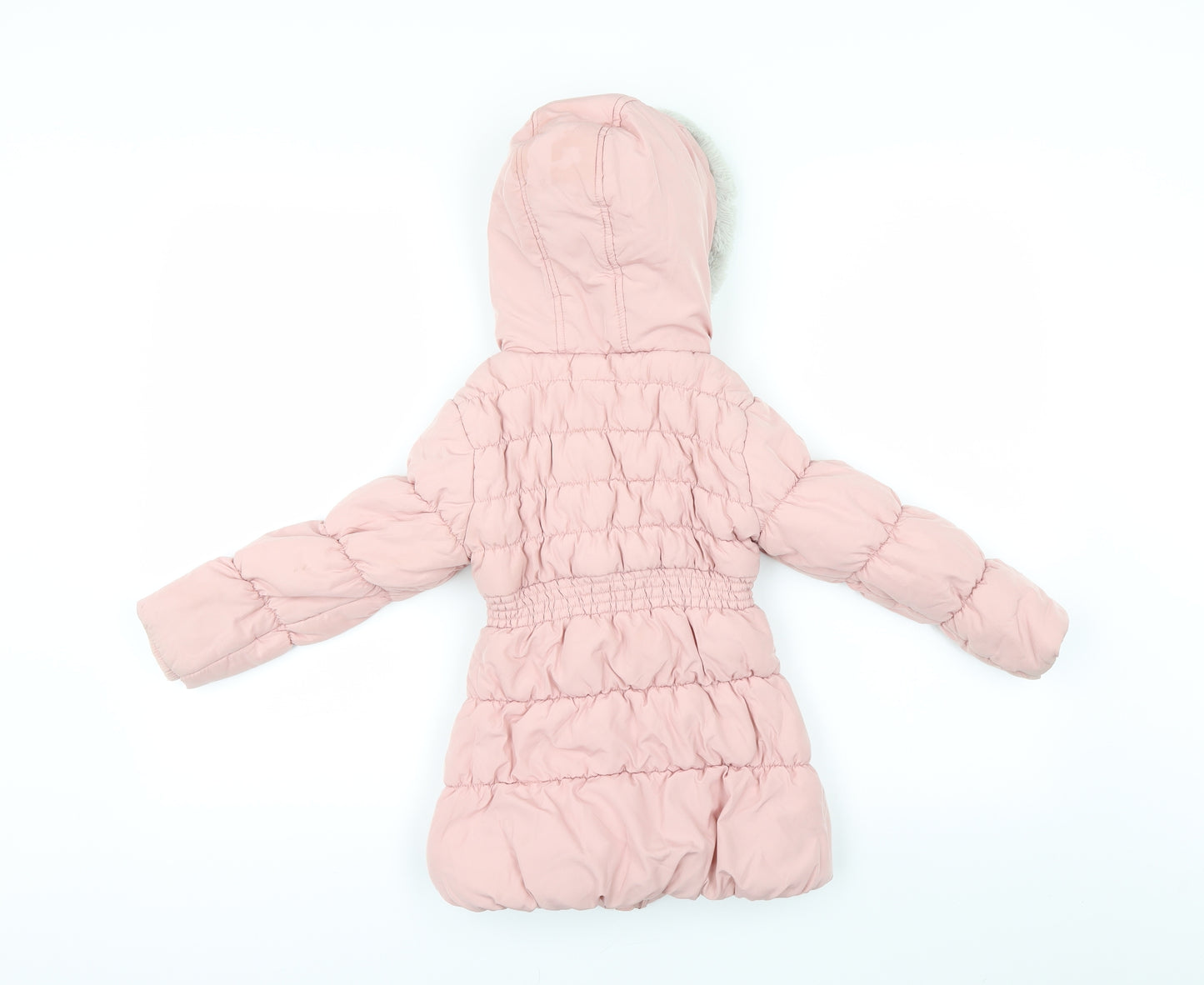 George Girls Pink   Puffer Jacket Coat Size 4-5 Years
