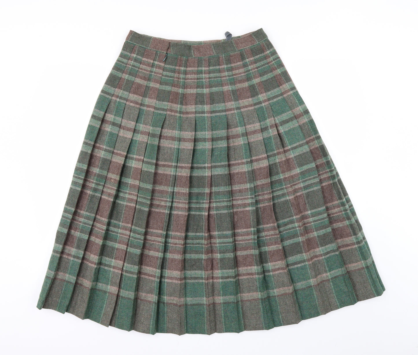 The Edinburgh Woollen Mill  Womens Green   Pleated Skirt Size 14