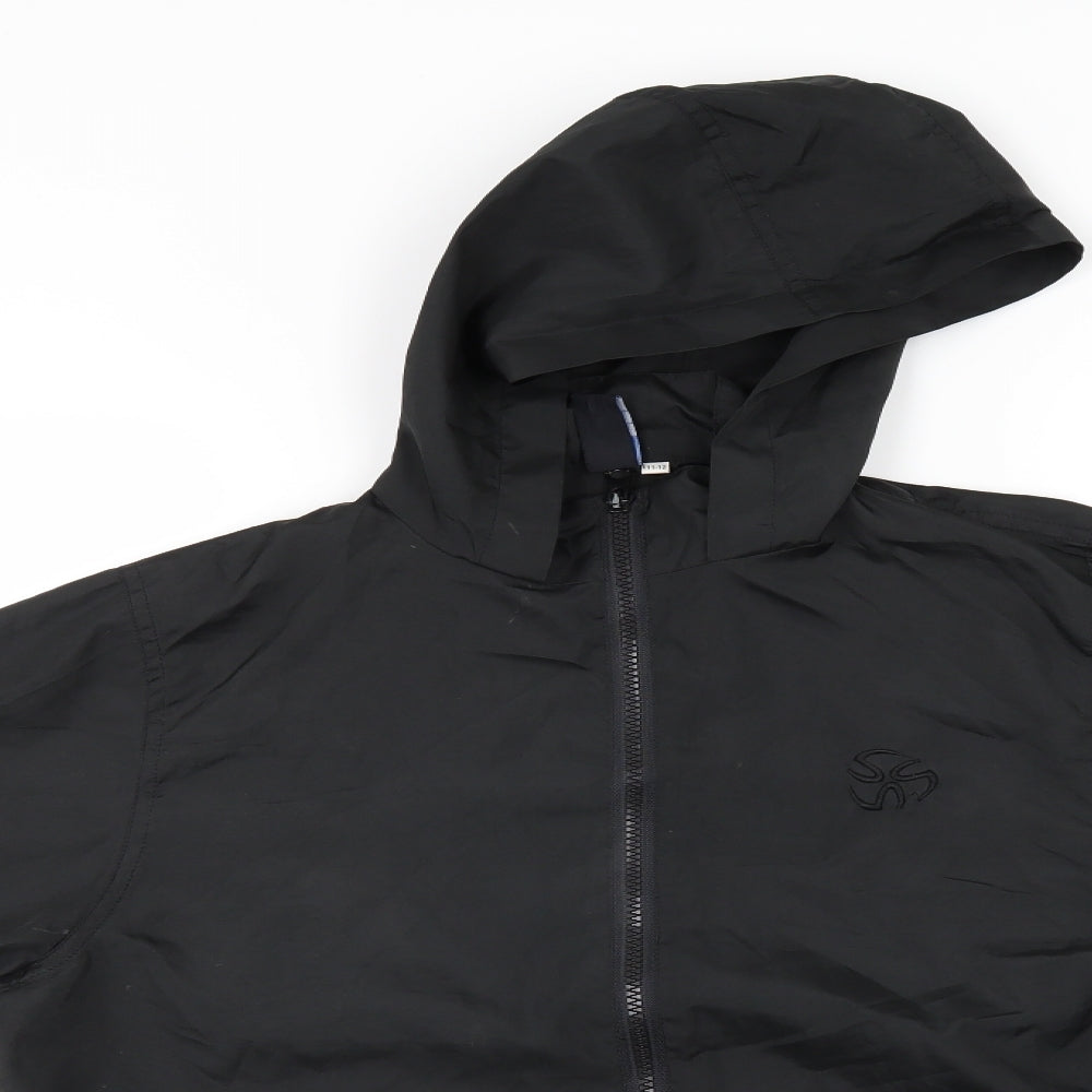 Urban Outlaws Boys Black   Rain Coat Coat Size 11-12 Years