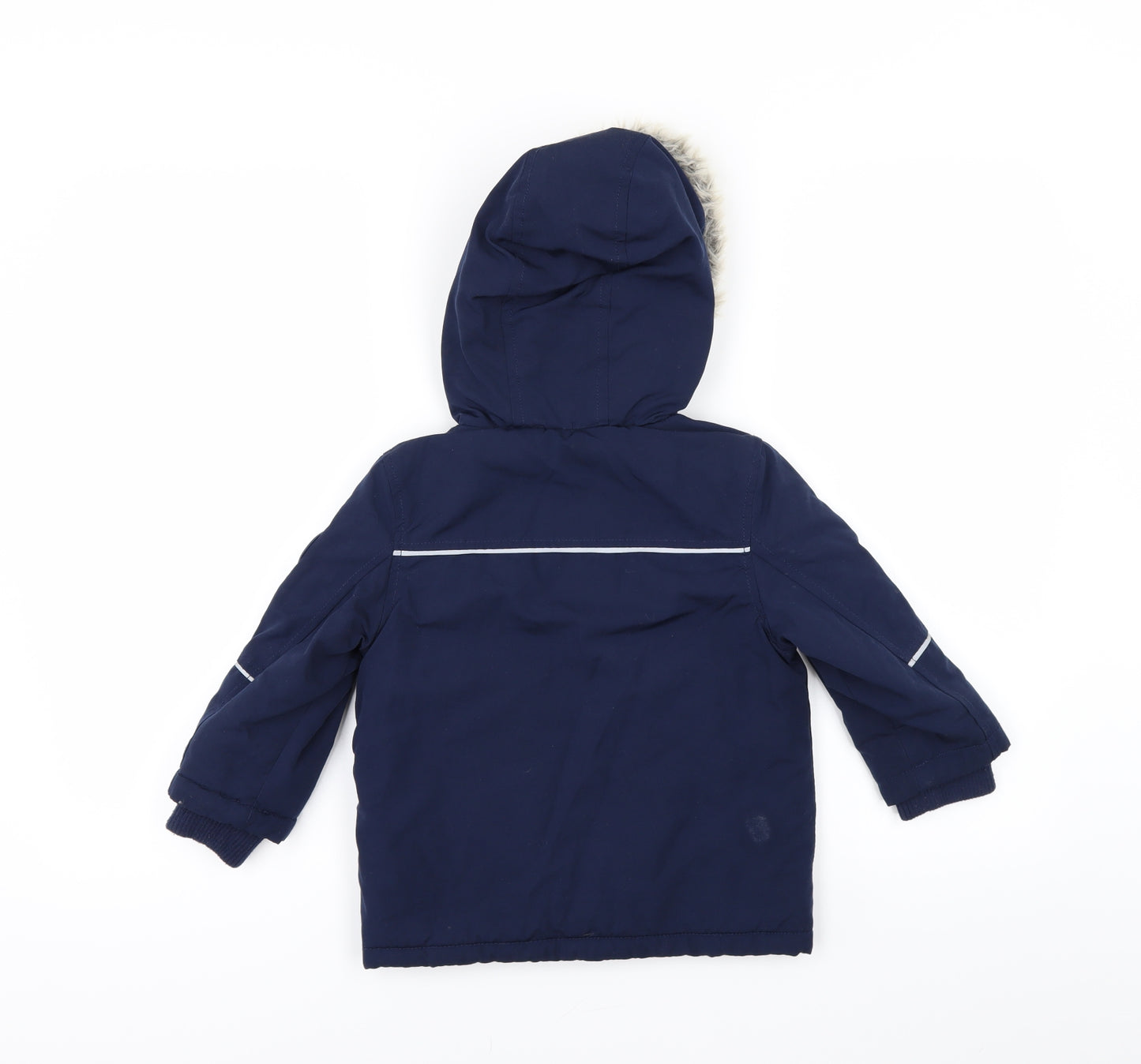 F&F Boys Blue   Overcoat Coat Size 2-3 Years